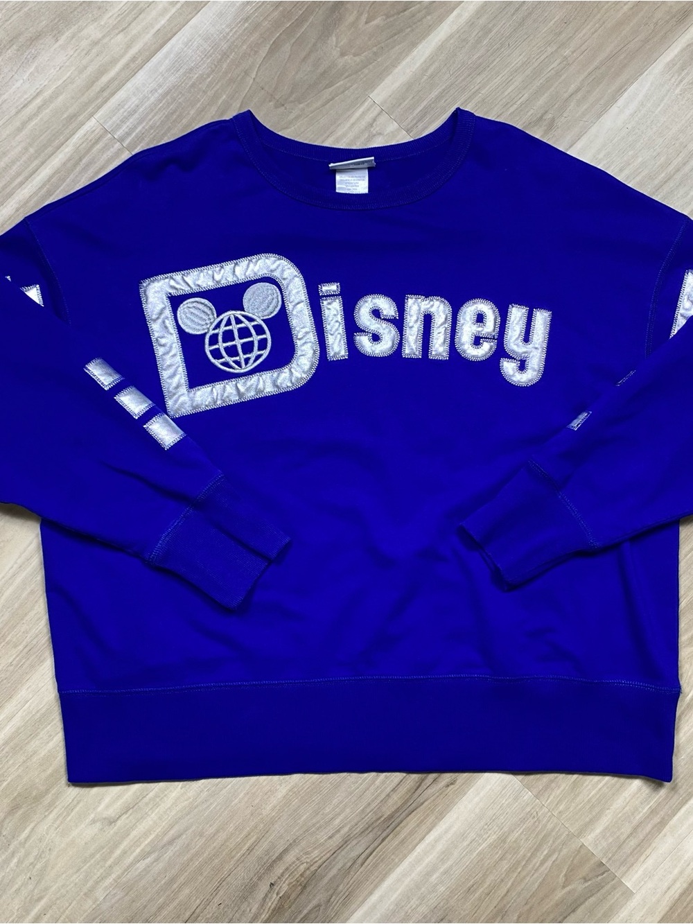 Disney World Spirit Jersey Sweatshirt Womens 1X Royal Blue